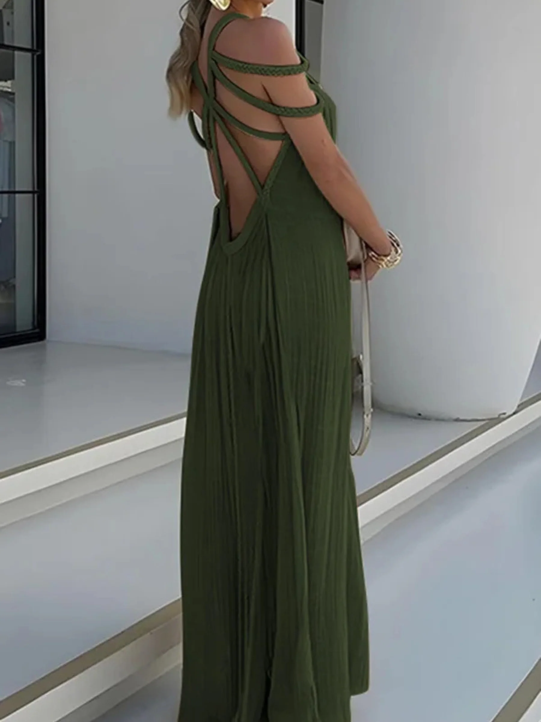 Ailsa | Women’s Boho Maxi Summer Dress with Braided Straps - Image 6