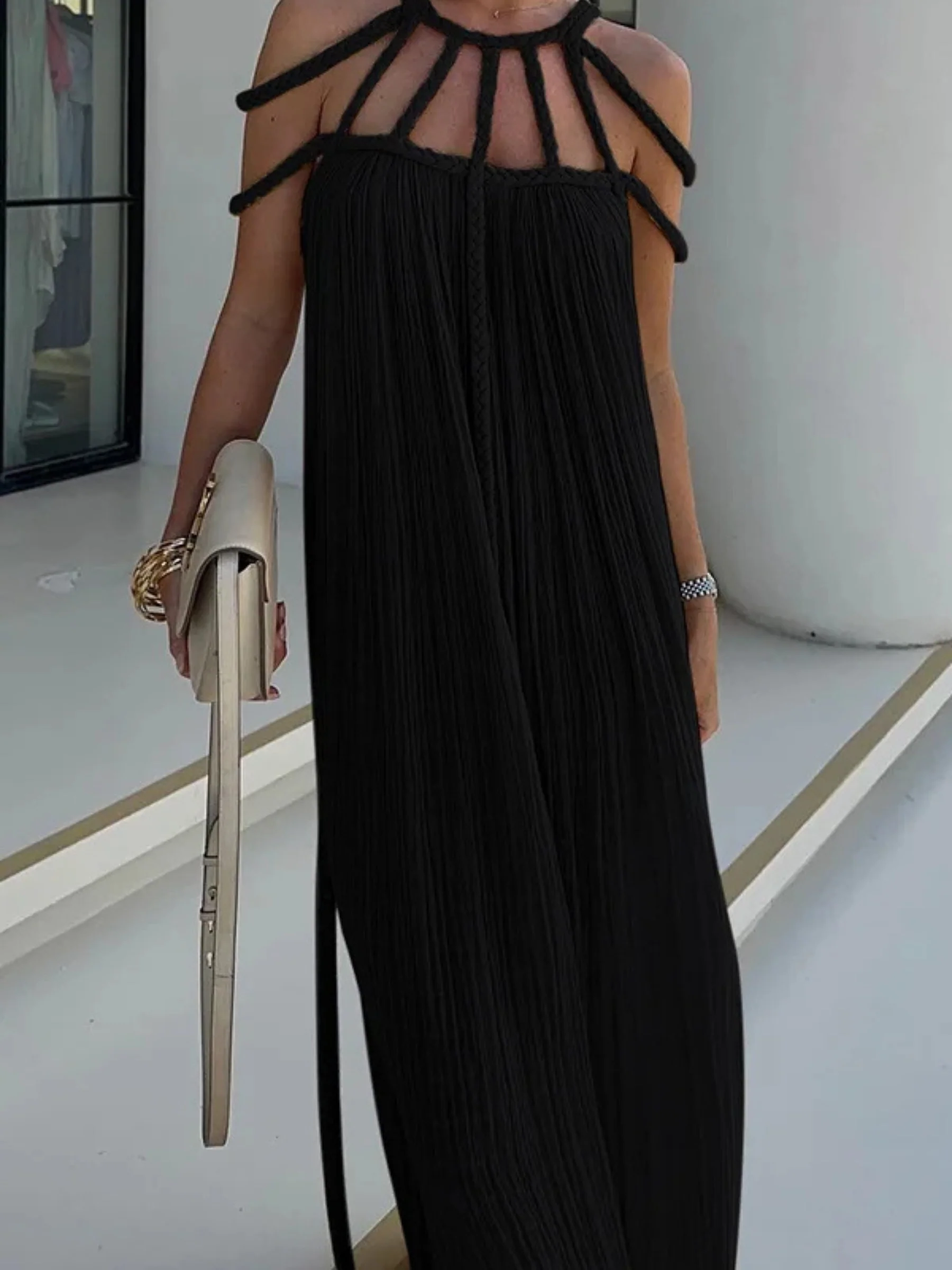 Ailsa | Women’s Boho Maxi Summer Dress with Braided Straps - Image 7