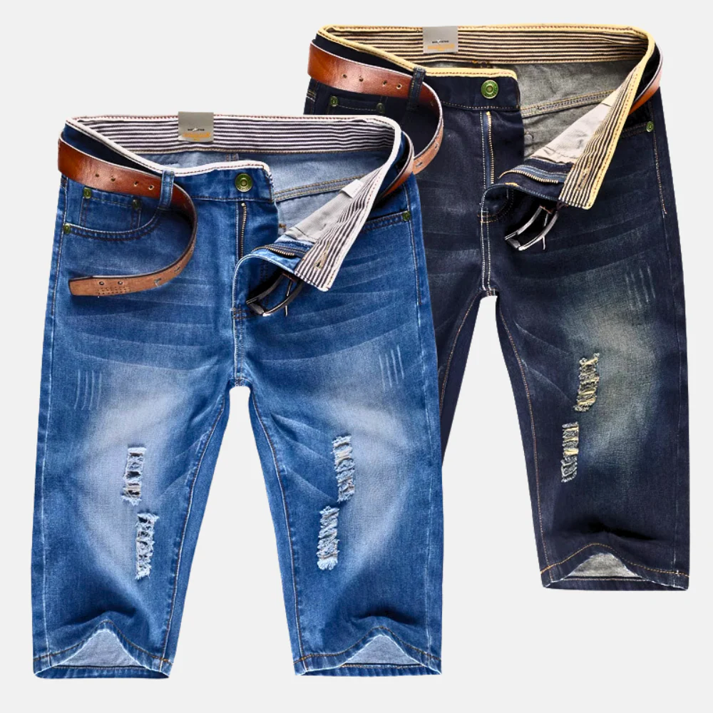 Alexander | Men’s Streetwear Denim Shorts with Distressed Rips - Image 5