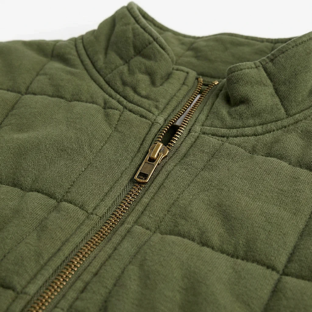 Autumn | Women’s Casual Quilted Jacket with Zip Front - Image 4