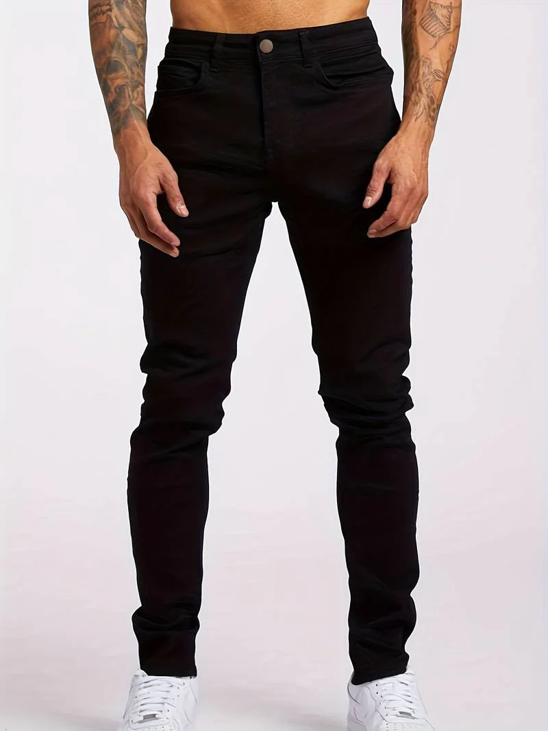 Bryn | Men’s Streetwear Slim Fit Jeans with Five-Pocket Design - Image 4
