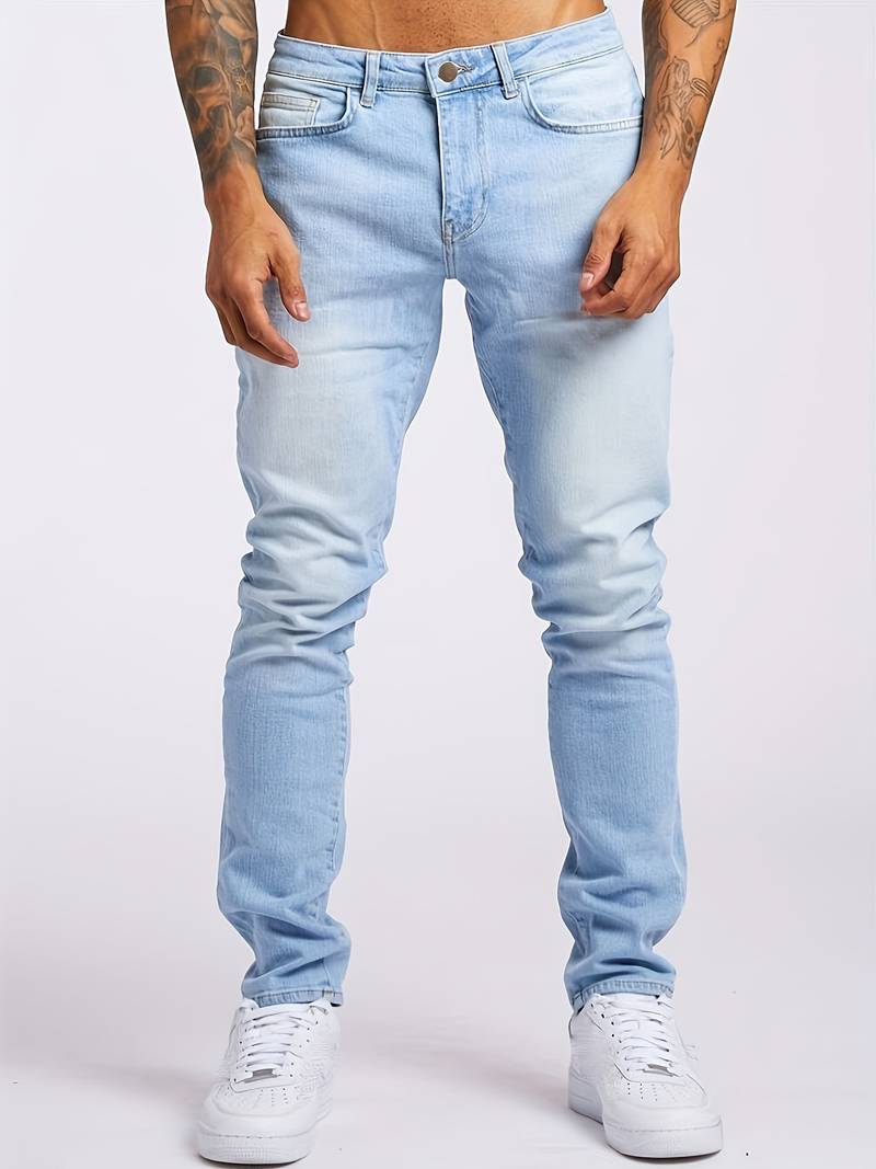 Bryn | Men’s Streetwear Slim Fit Jeans with Five-Pocket Design - Image 5