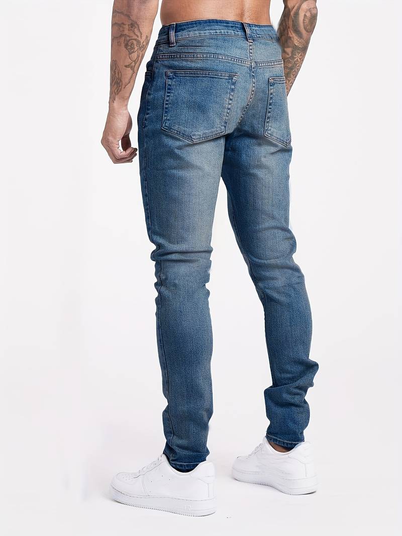 Bryn | Men’s Streetwear Slim Fit Jeans with Five-Pocket Design - Image 7