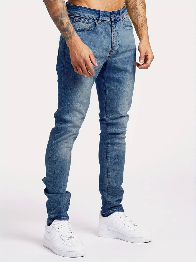 Bryn | Men’s Streetwear Slim Fit Jeans with Five-Pocket Design - Image 8