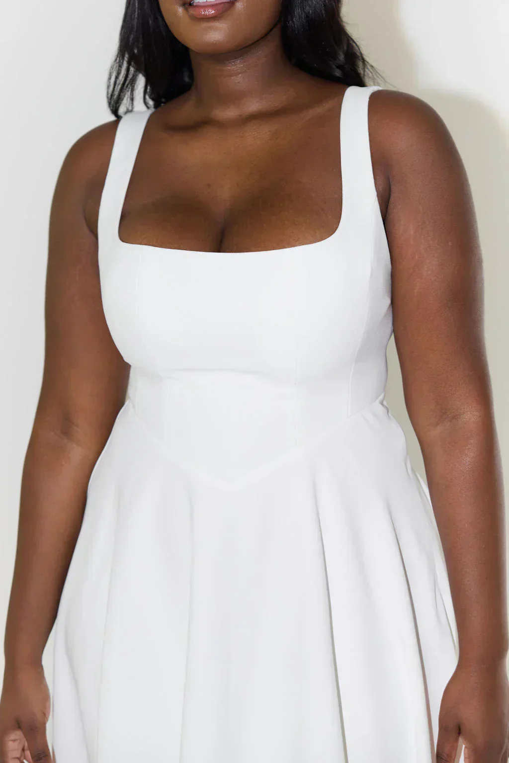 Ciara | Women’s Elegant Midi Bridesmaid Dress with Square Neckline - Image 9