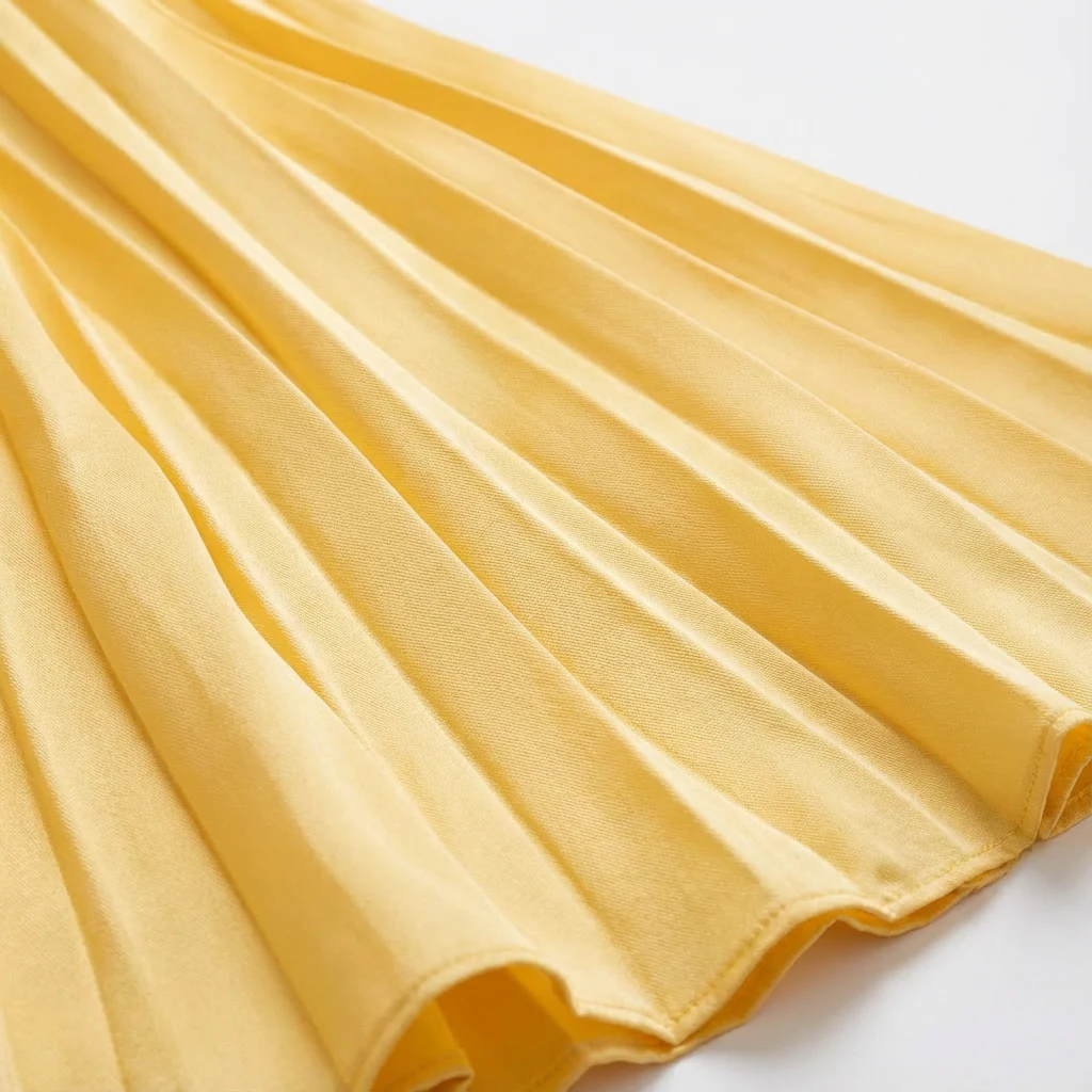 Clara | Women’s Pleated Midi Wedding Guest Dress with V-Neck - Image 7