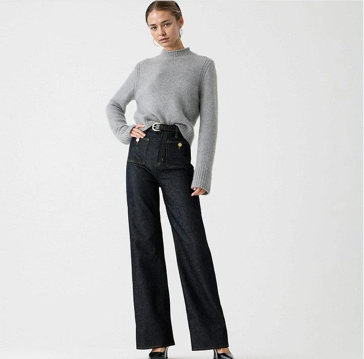 Daisy | Women’s High-Waist Jeans with Front Patch Pockets - Image 10