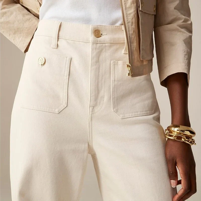 Daisy | Women’s High-Waist Jeans with Front Patch Pockets - Image 7
