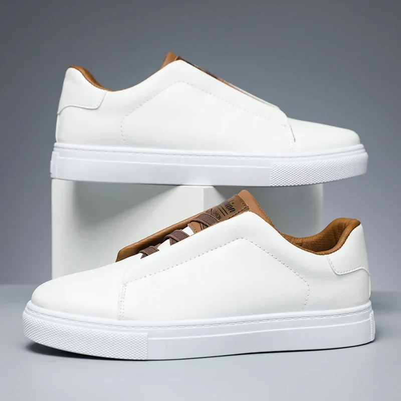 Daniel | Modern Slip-On Men’s Trainers with White Sole - Image 3