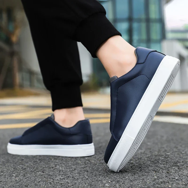 Daniel | Modern Slip-On Men’s Trainers with White Sole - Image 5