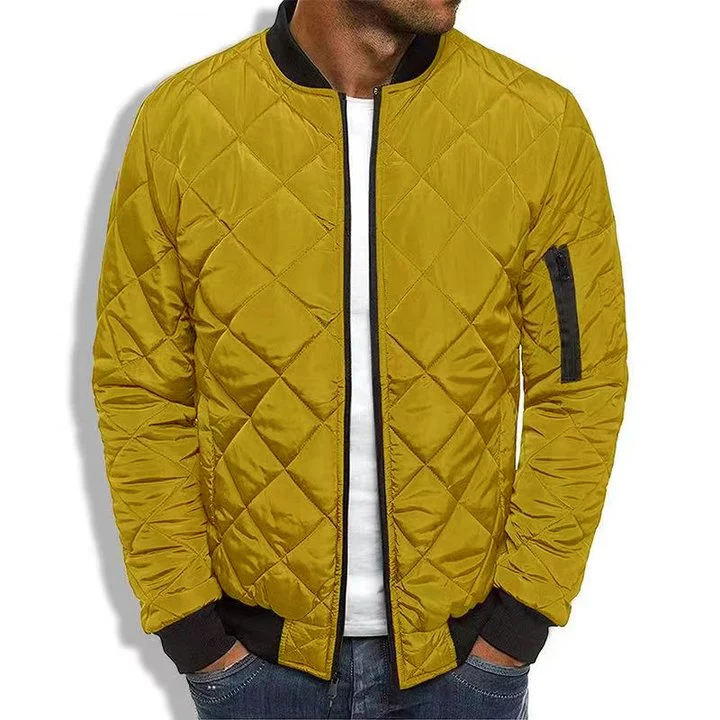 Dean | Men’s Classic Quilted Bomber Jacket with Zip Front - Image 11