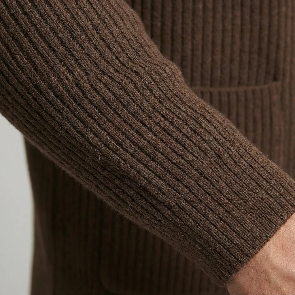 Dylan | Men’s Casual Ribbed Collared Cardigan with Button Front - Image 3