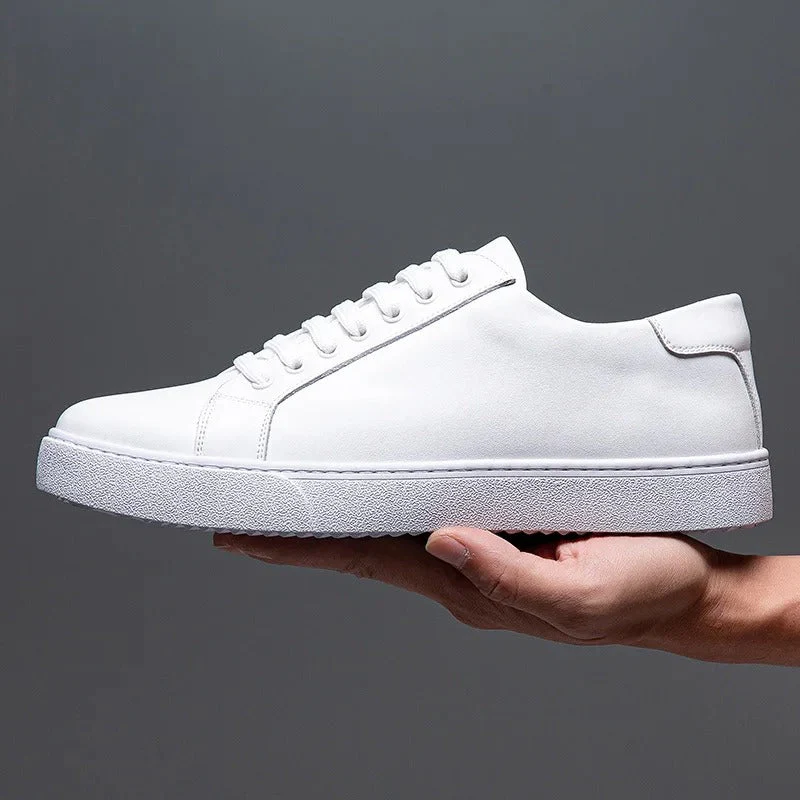 Edward | Formal Leather Men's Trainers with Lace-Up Design - Image 13
