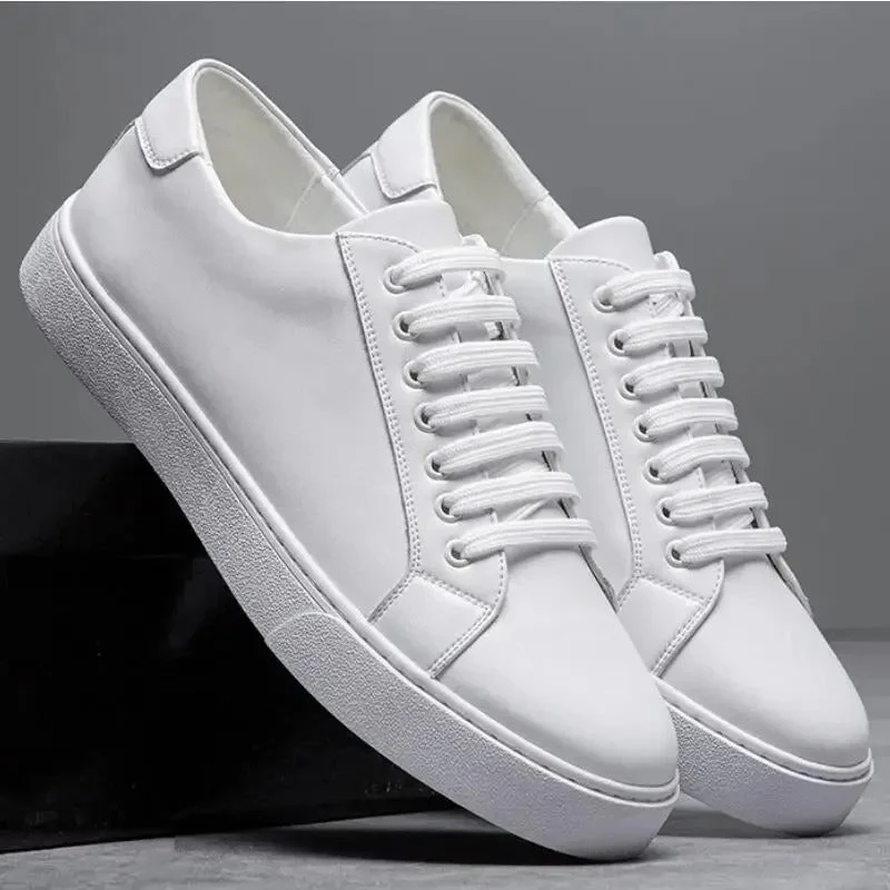 Edward | Formal Leather Men's Trainers with Lace-Up Design - Image 14