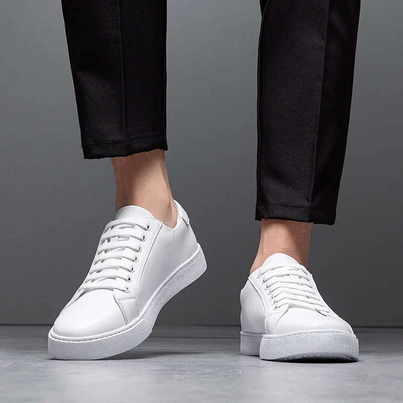 Edward | Formal Leather Men's Trainers with Lace-Up Design - Image 15