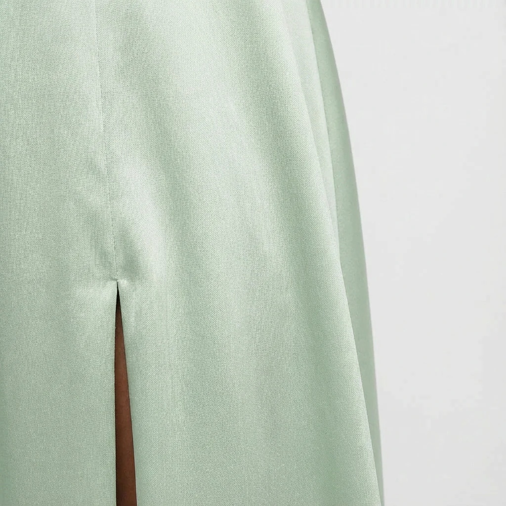 Elsie | Women’s Satin Maxi Prom Dress with Thigh-High Split - Image 4