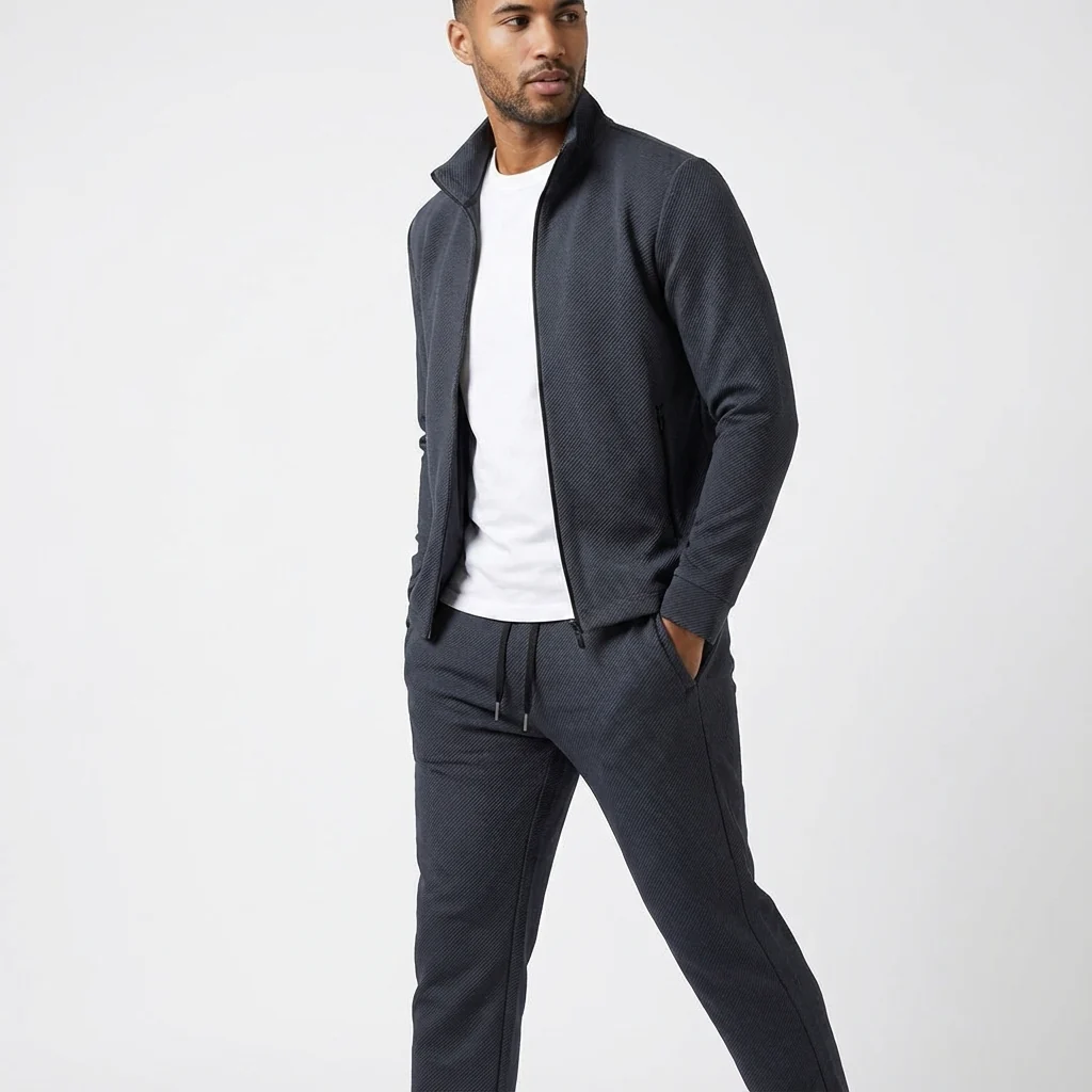 Ethan | Men’s Casual Two-Piece Tracksuit Set with Zip Jacket - Image 3