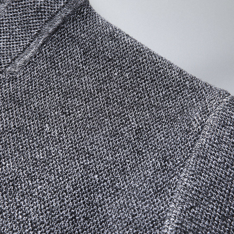 Euan | Men’s Minimal Textured Cardigan with Button Front - Image 8