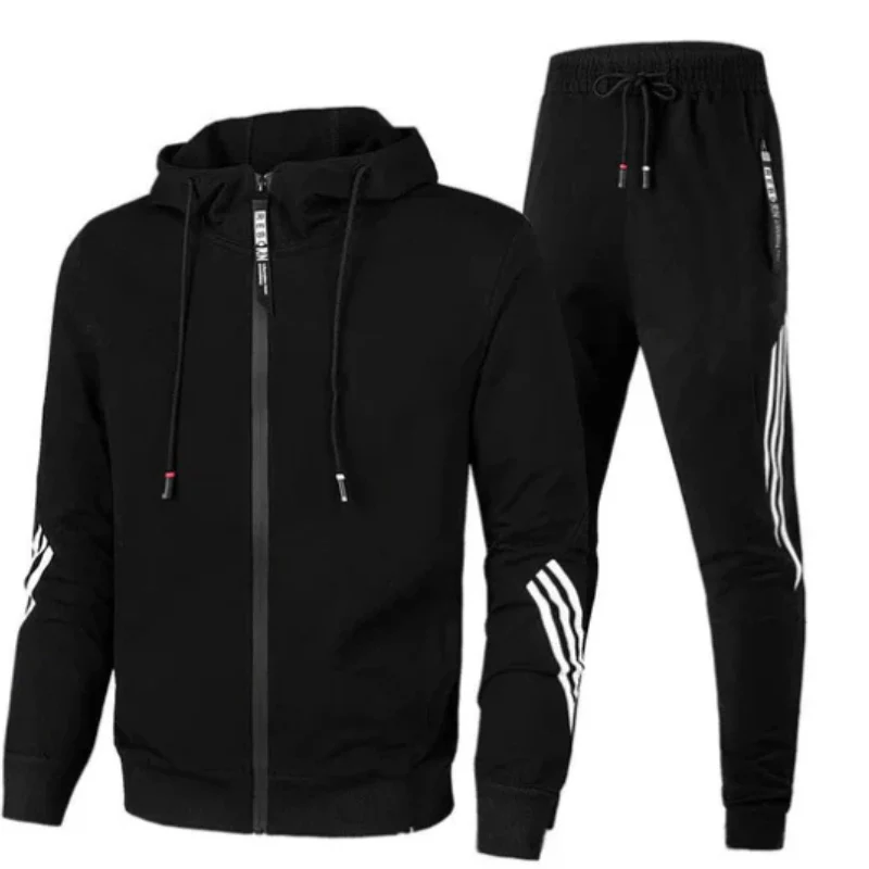 Jack | Active Two-Piece Men's Tracksuit with Full Zip Hoodie - Image 4
