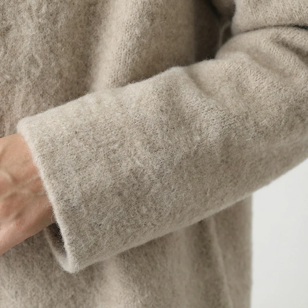 Katie | Women’s Classic Wool-Knit Cardigan with Patch Pockets - Image 5