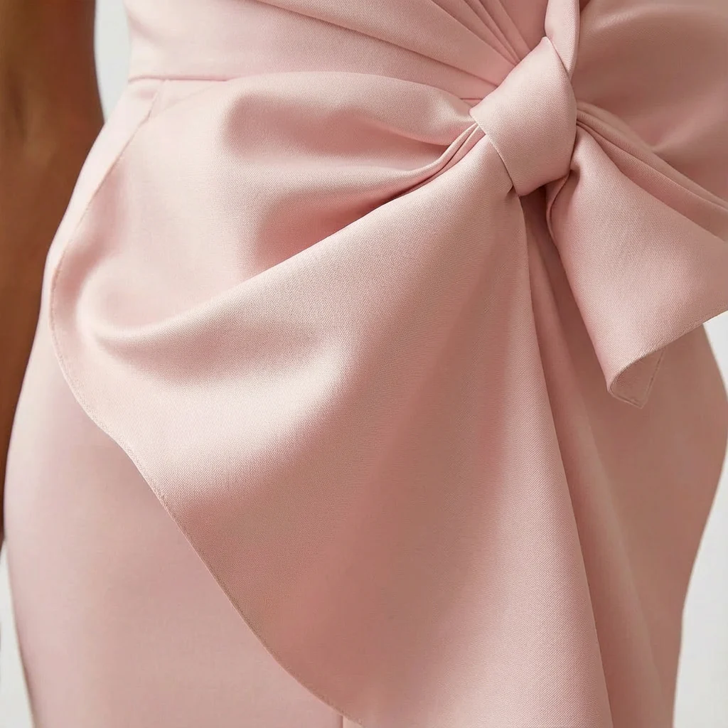 Keira | Women’s Midi Mother Of The Bride Dress with Front Bow - Image 4