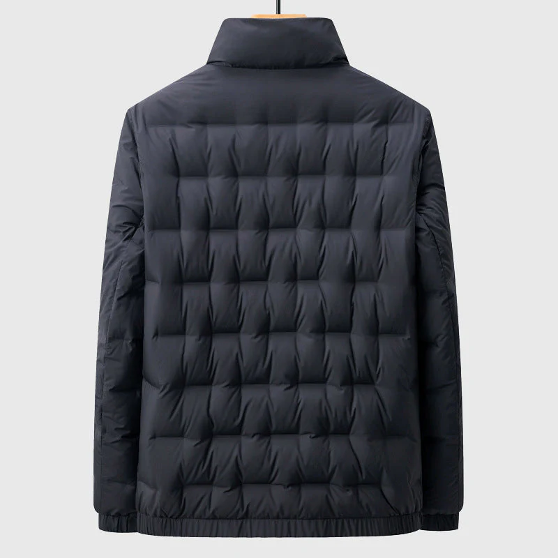Kevin | Men’s Modern Quilted Jacket with Stand Collar - Image 3