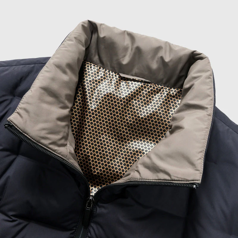 Kevin | Men’s Modern Quilted Jacket with Stand Collar - Image 4