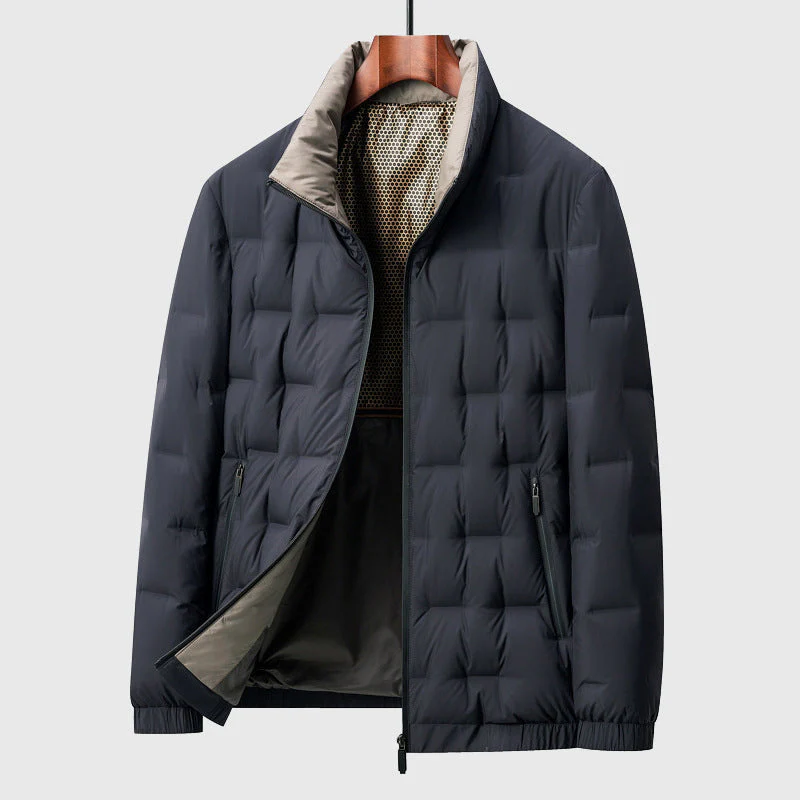 Kevin | Men’s Modern Quilted Jacket with Stand Collar - Image 6