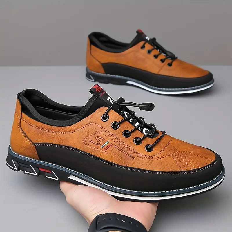 Lewis | Men’s Casual Leather Barefoot Shoes with Lace-Up Design - Image 10