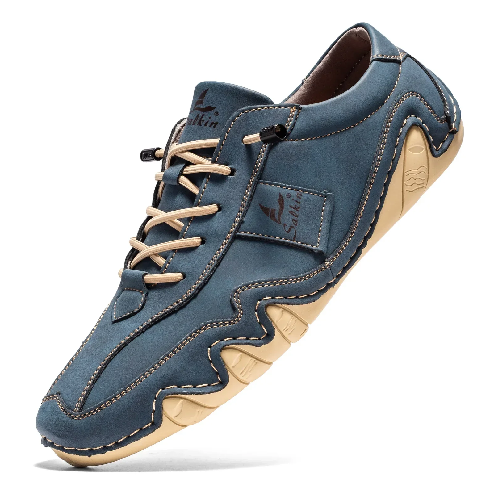 Lucas | Men’s Stylish Retro Barefoot Shoes with Lace-Up Front - Image 10
