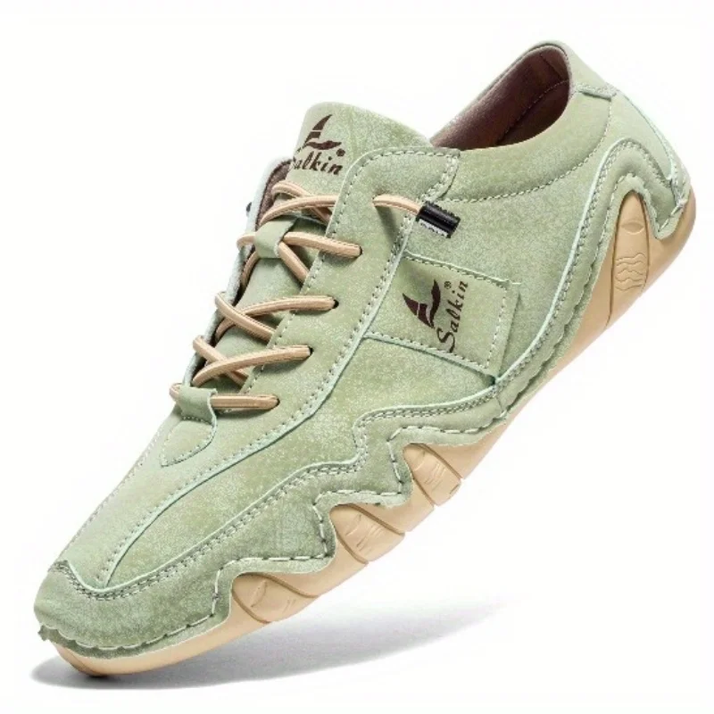 Lucas | Men’s Stylish Retro Barefoot Shoes with Lace-Up Front - Image 11