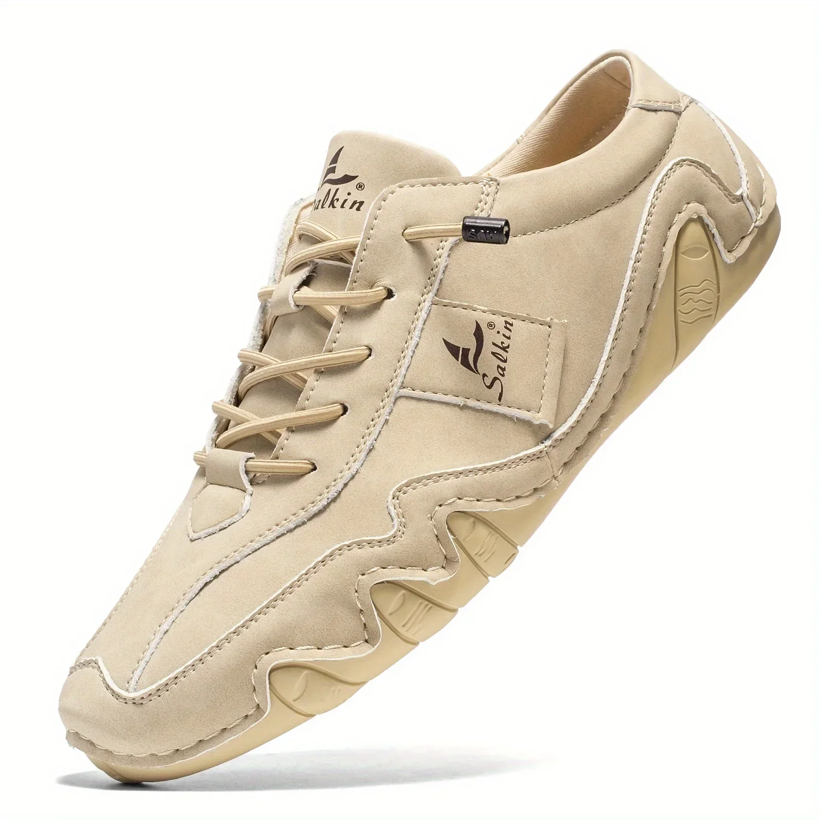 Lucas | Men’s Stylish Retro Barefoot Shoes with Lace-Up Front - Image 12