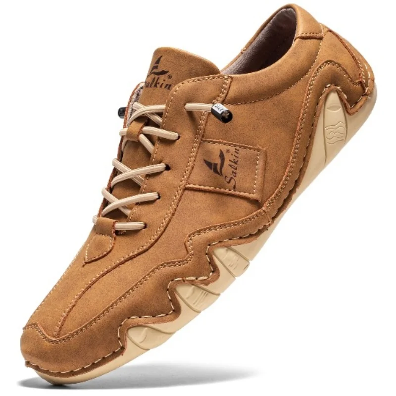Lucas | Men’s Stylish Retro Barefoot Shoes with Lace-Up Front - Image 7