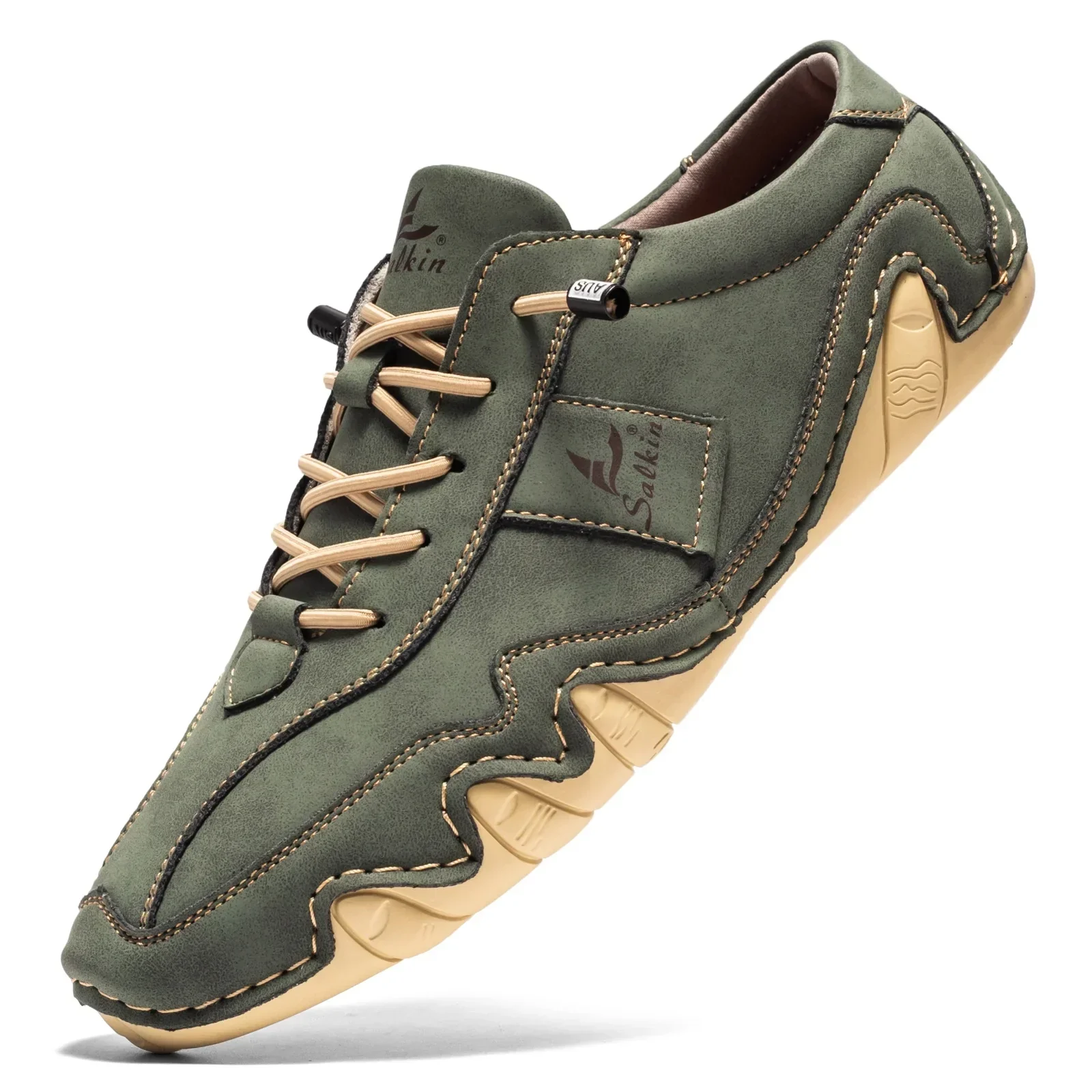 Lucas | Men’s Stylish Retro Barefoot Shoes with Lace-Up Front - Image 8