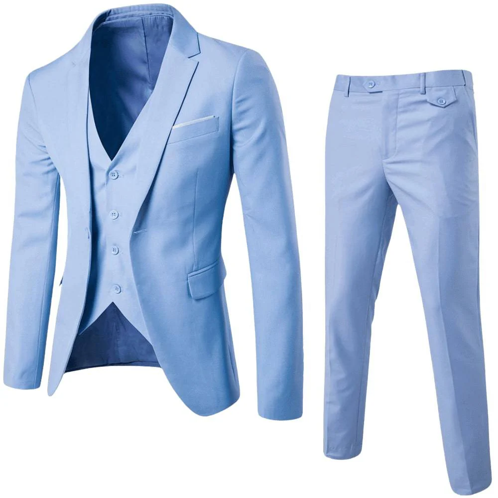 Mark | Men’s Modern Three-Piece Suit Set with Notched Lapel - Image 8
