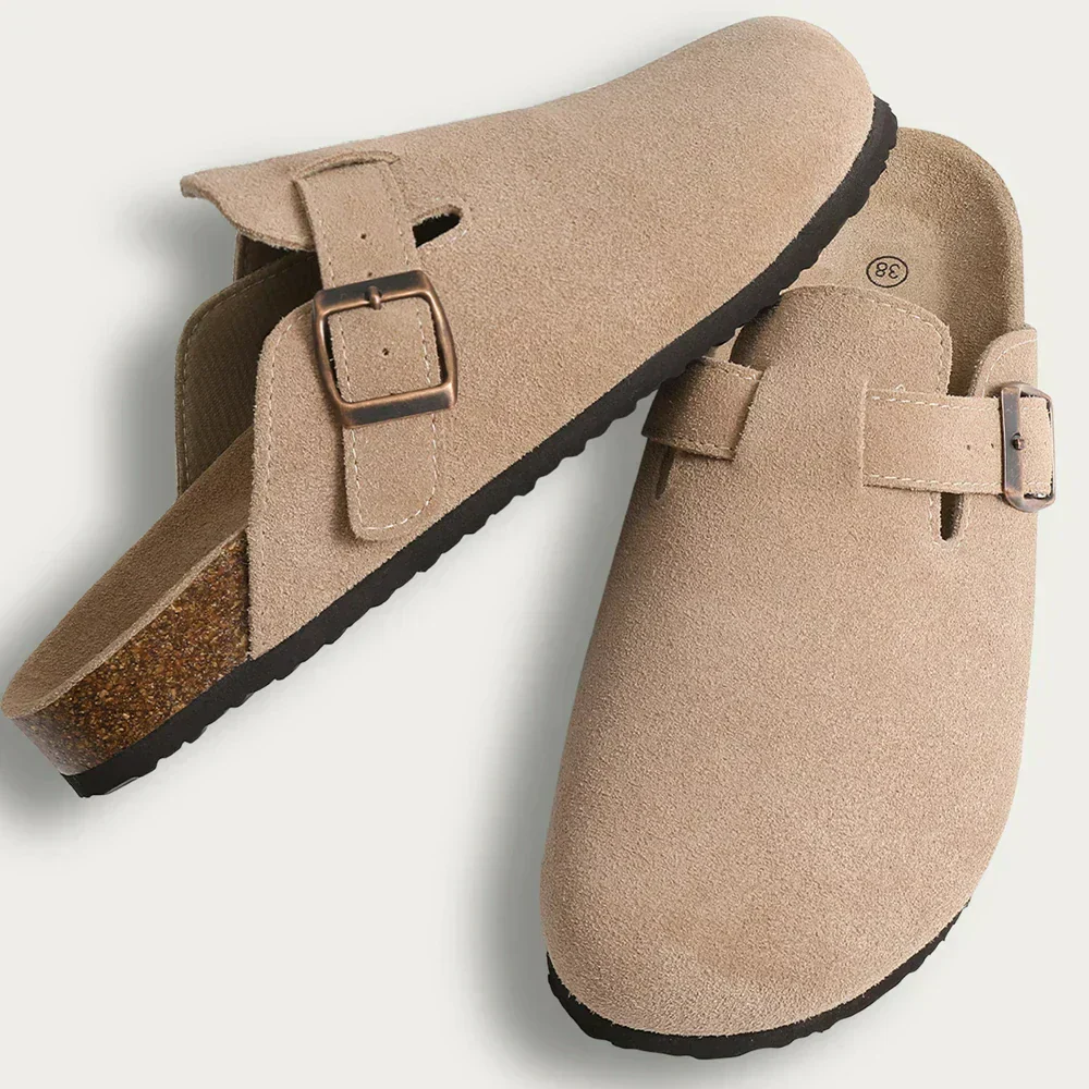 Max | Men’s Casual Suede Clog Mules with Buckle Strap - Image 11