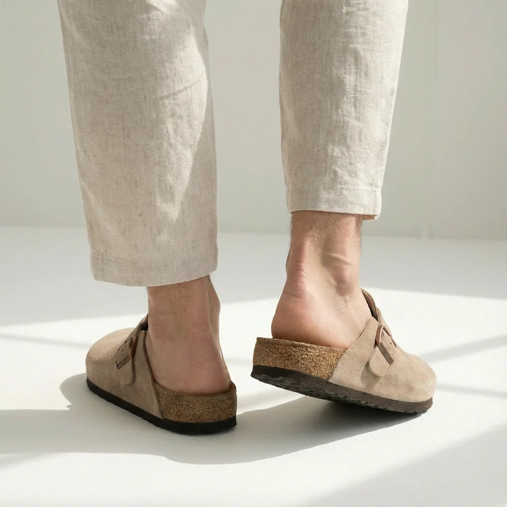 Max | Men’s Casual Suede Clog Mules with Buckle Strap - Image 3