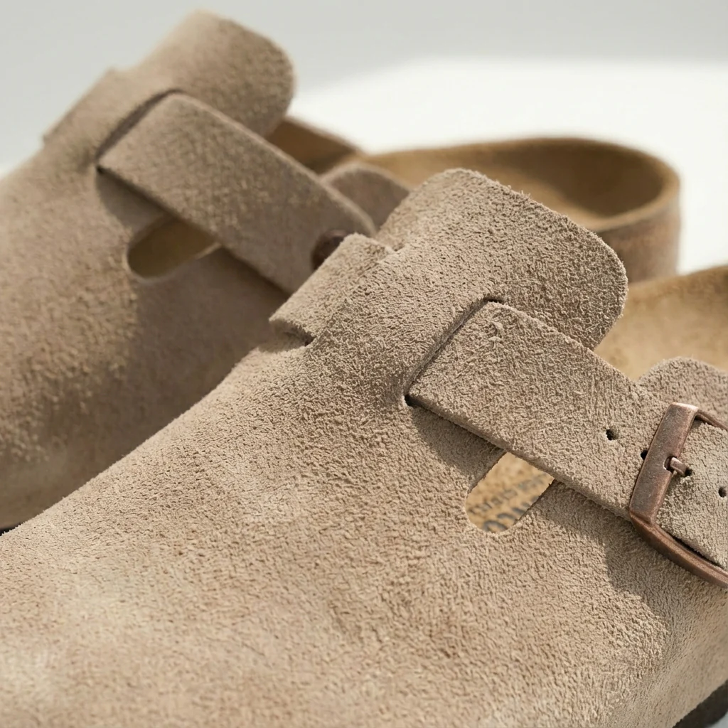 Max | Men’s Casual Suede Clog Mules with Buckle Strap - Image 5