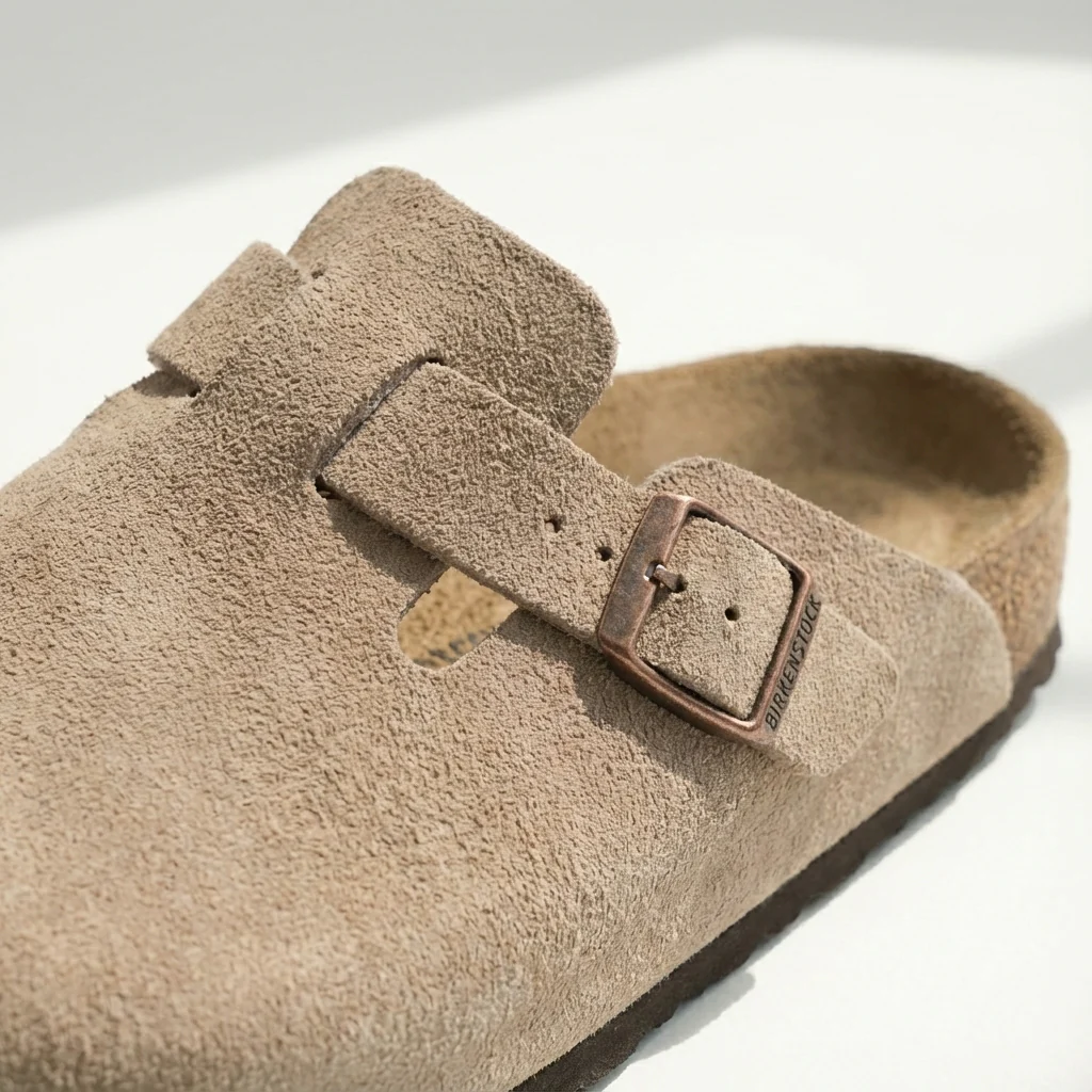 Max | Men’s Casual Suede Clog Mules with Buckle Strap - Image 6