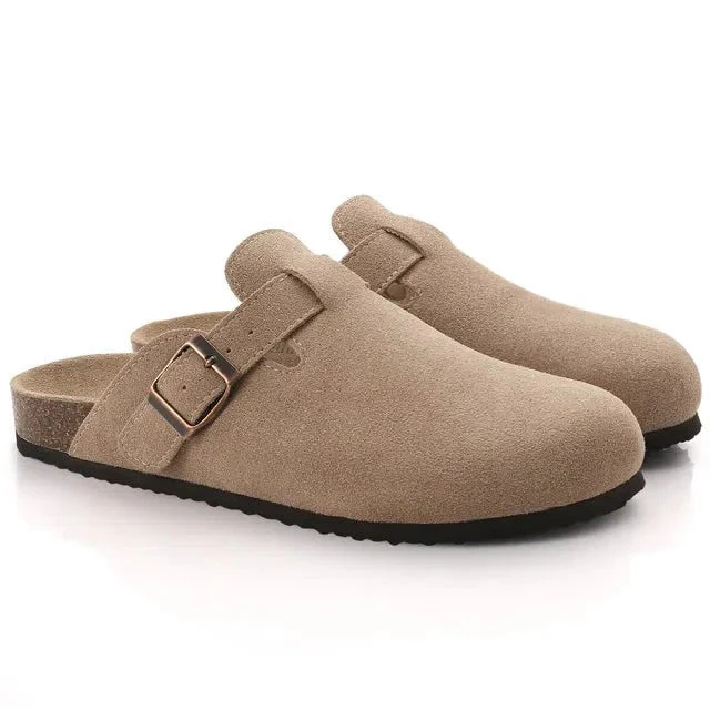 Max | Men’s Casual Suede Clog Mules with Buckle Strap - Image 7