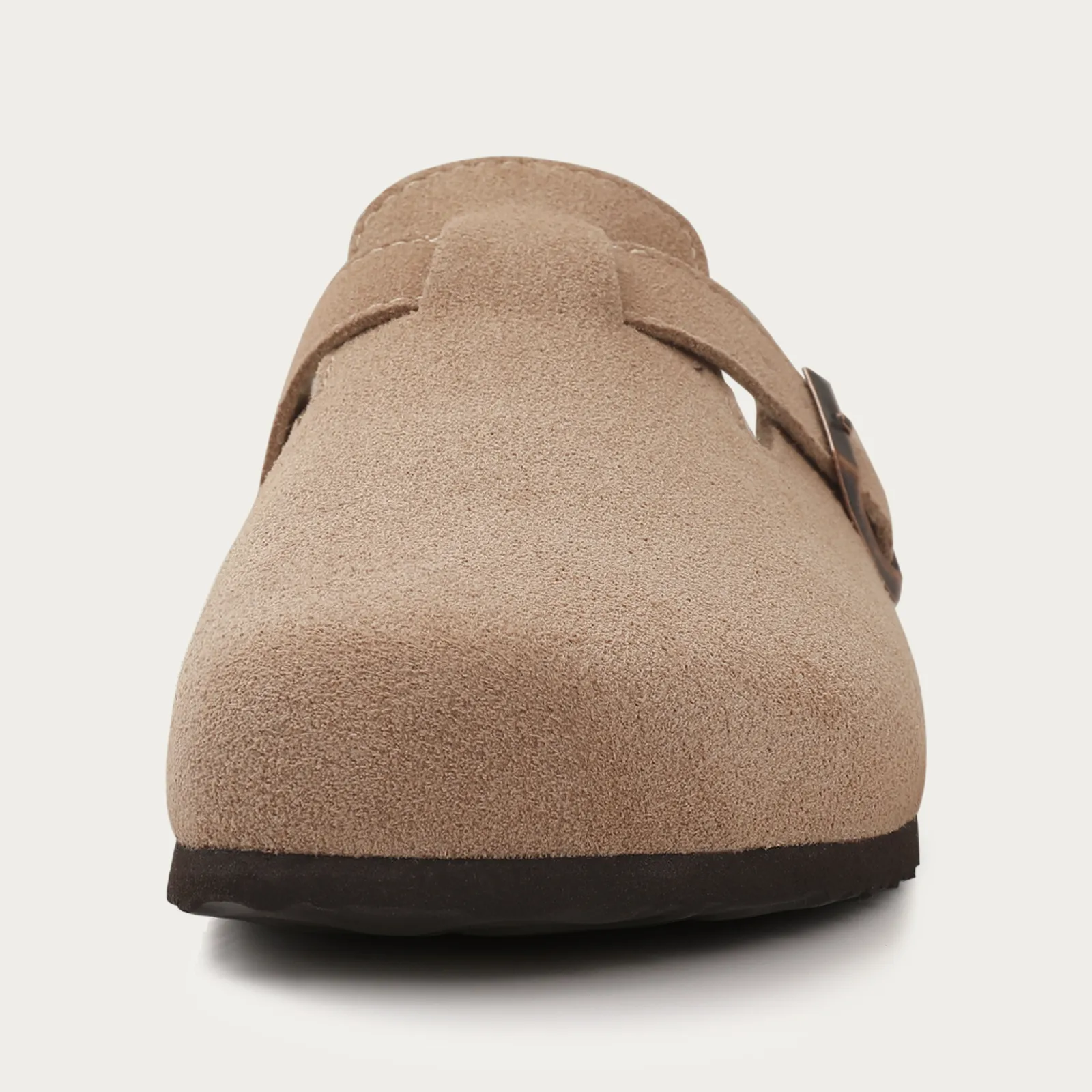 Max | Men’s Casual Suede Clog Mules with Buckle Strap - Image 8
