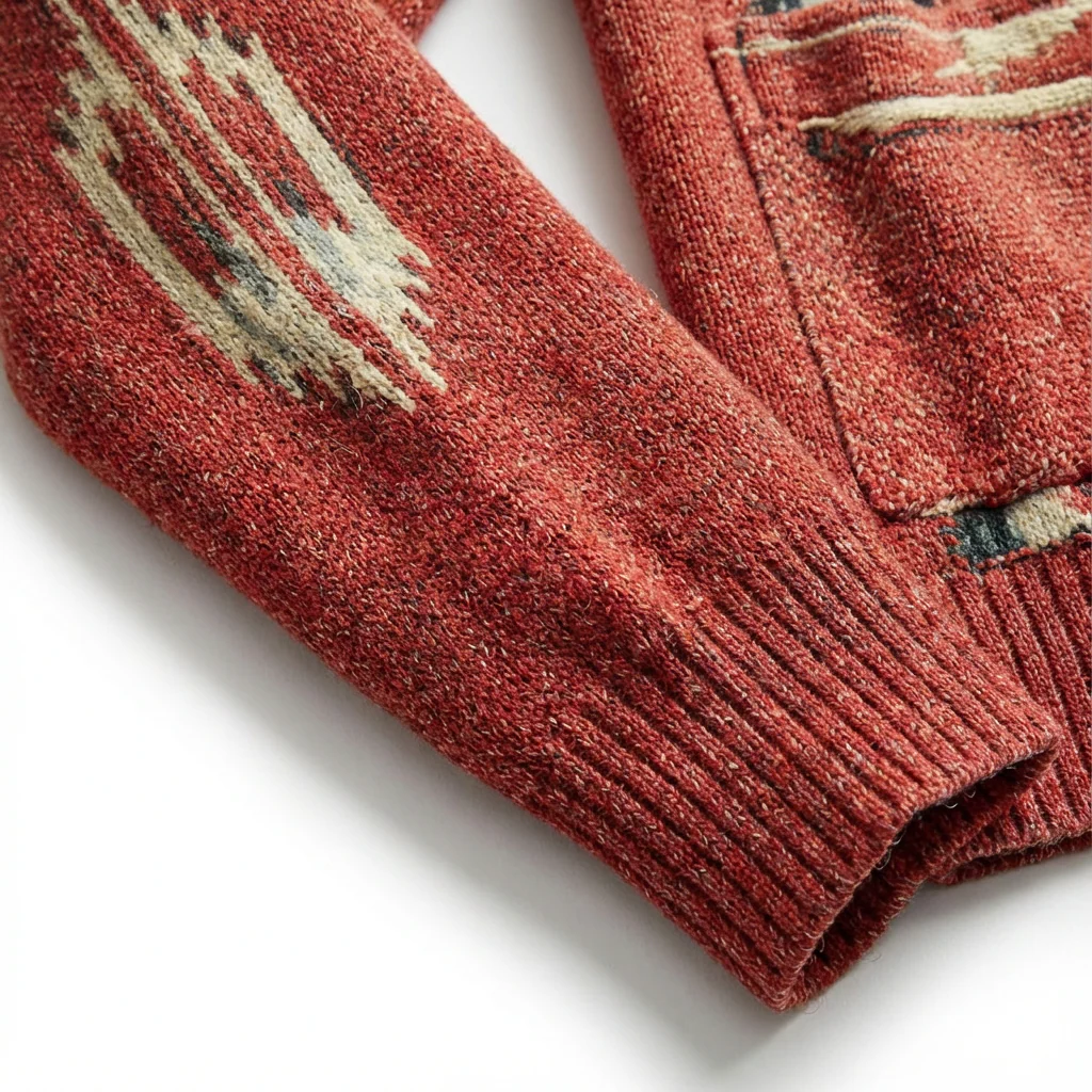 Men’s Jacquard Knit Button Cardigan - Image 6