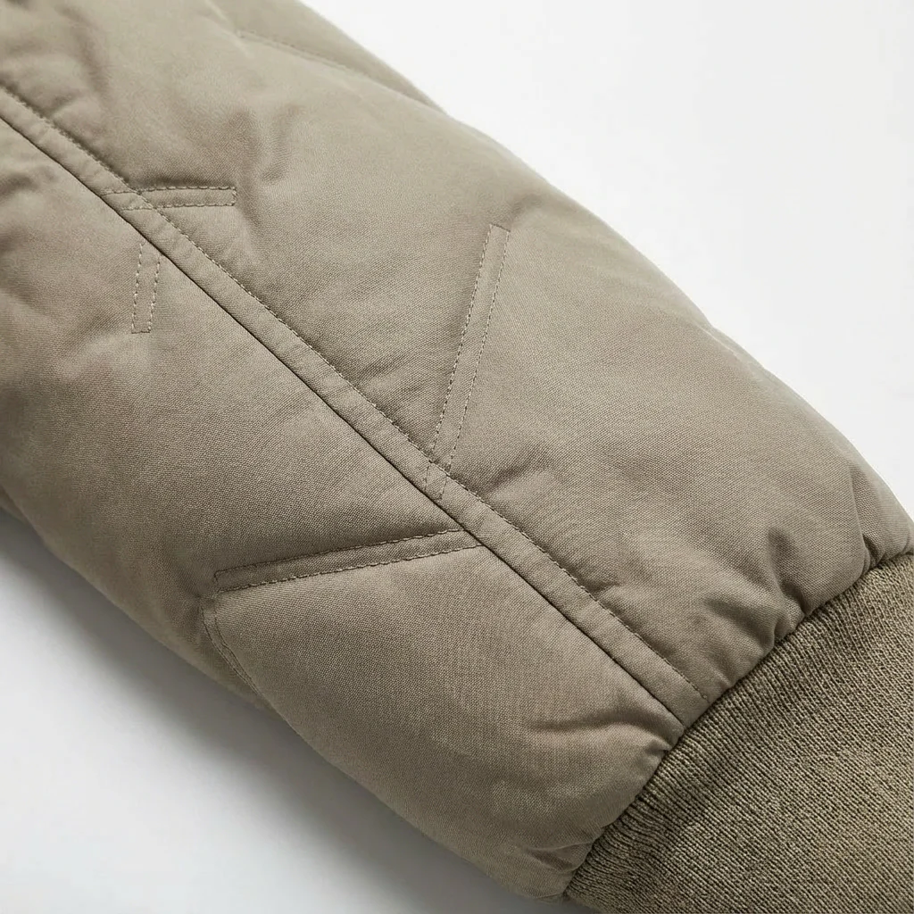Nathan | Men’s Casual Quilted Bomber Jacket with Zip Front - Image 4