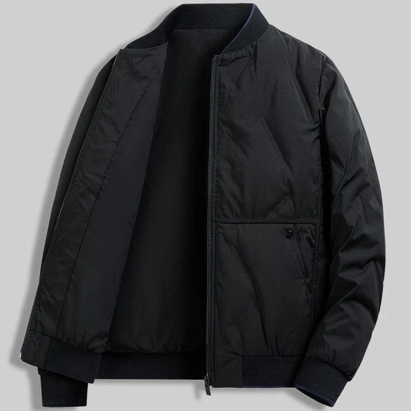 Nathan | Men’s Casual Quilted Bomber Jacket with Zip Front - Image 6