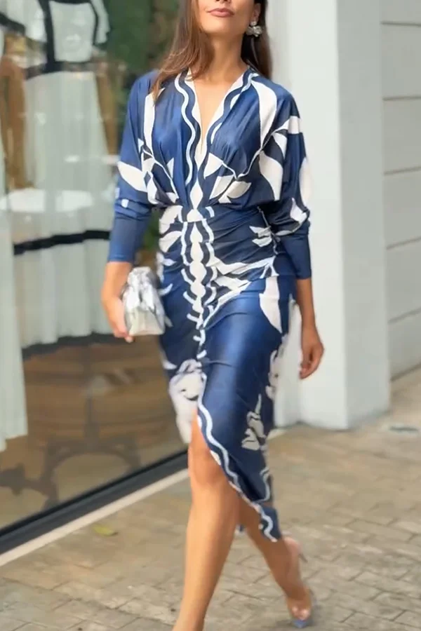 Ophelia | Women’s Trendy Midi Summer Dress with Side Slit - Image 12
