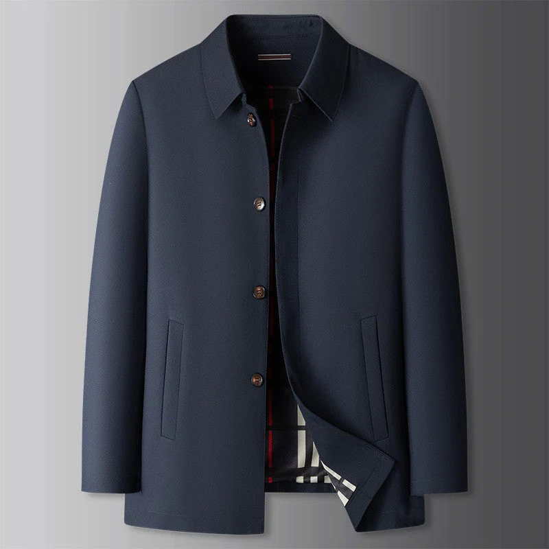 Owen | Men’s Modern Waterproof Harrington Jacket with Zip Front - Image 4