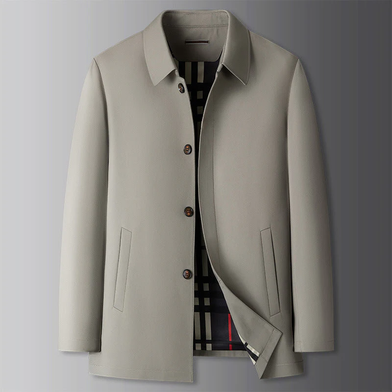 Owen | Men’s Modern Waterproof Harrington Jacket with Zip Front - Image 5