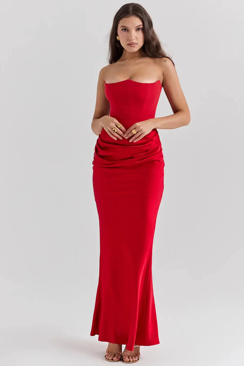Quinn | Women’s Elegant Maxi Prom Dress with Corset Bodice - Image 11