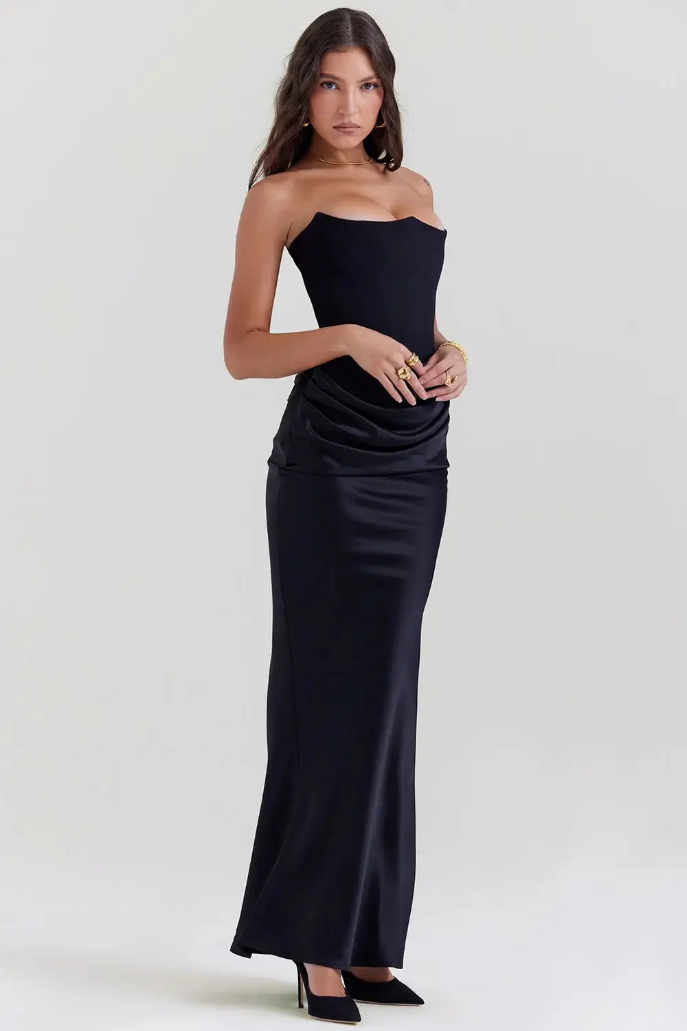 Quinn | Women’s Elegant Maxi Prom Dress with Corset Bodice - Image 8