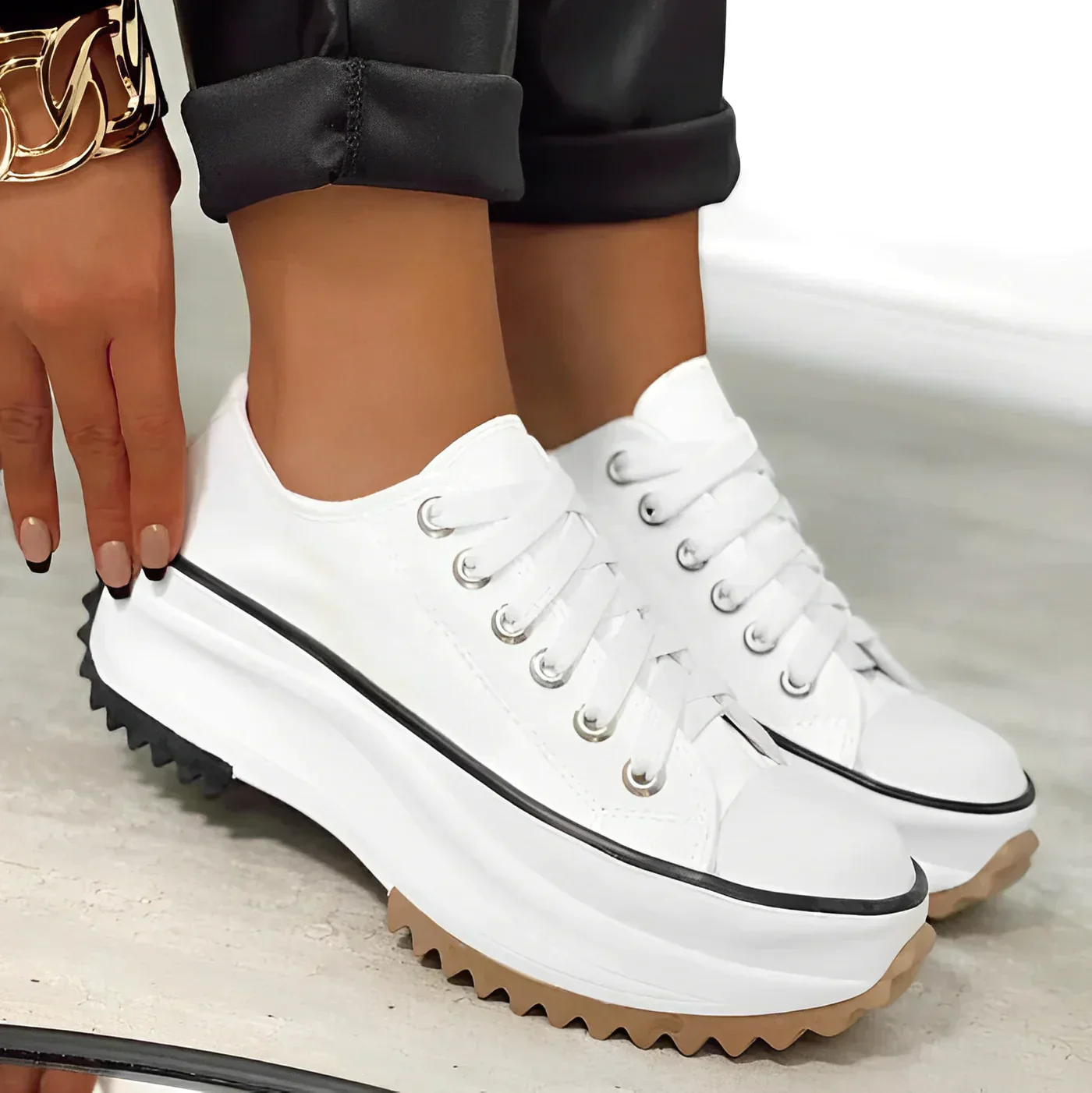 Robyn | Stylish Platform Women’s Trainers with Suede Upper - Image 7